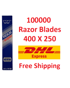 100000 Wizamet Super Iridium Double Edge Razor blades